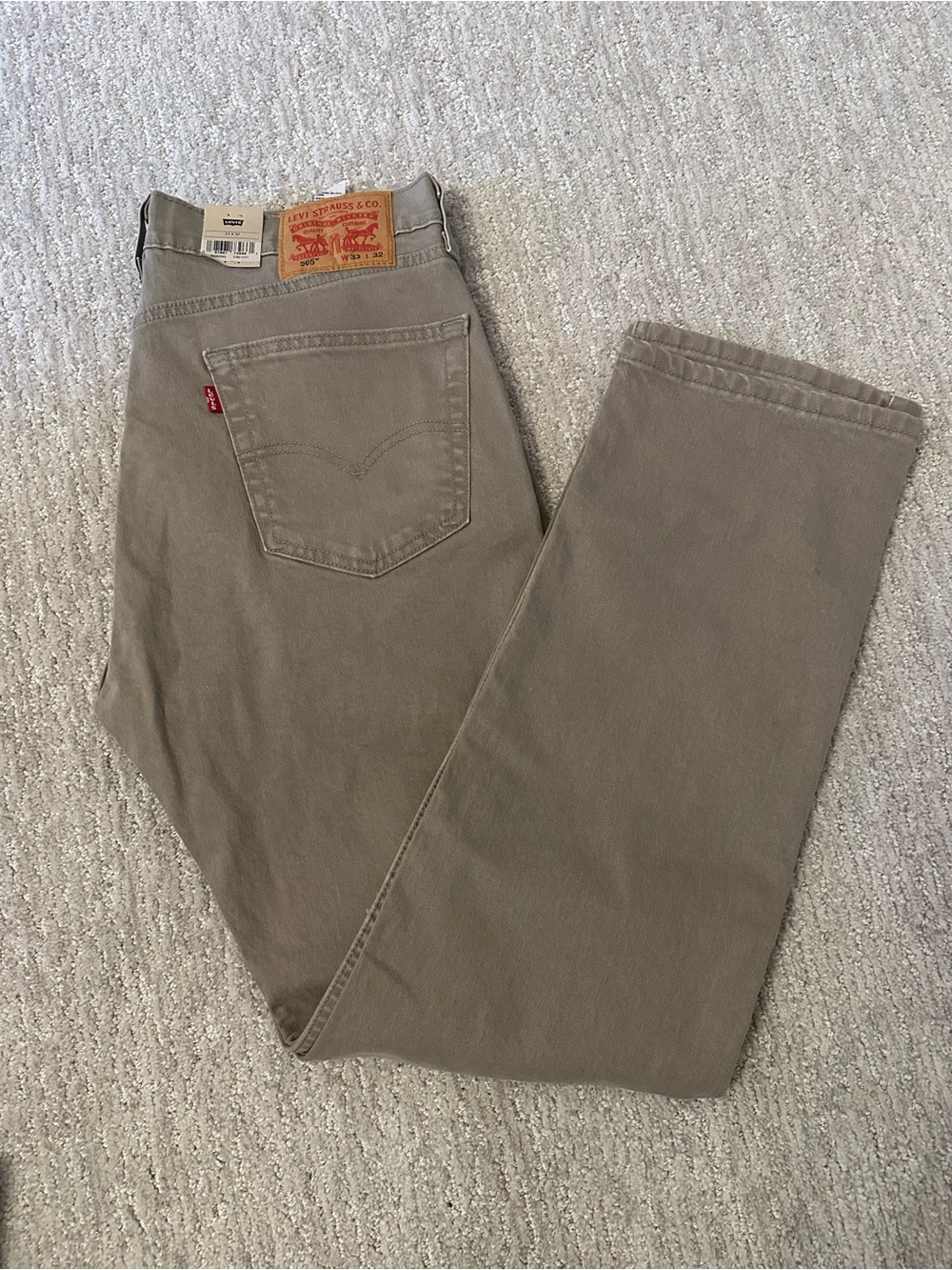 Levi's Men's Taupe Straight Jeans
